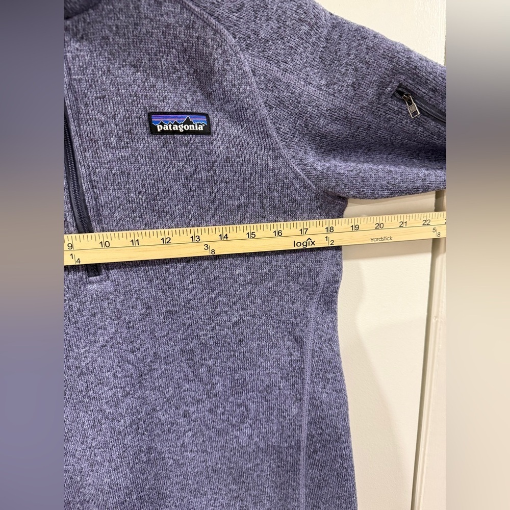 Patagonia Better Sweater 1/4 Zip Pullover Women’ Small Lupine Purple Blue Fleece - Picture 8 of 11